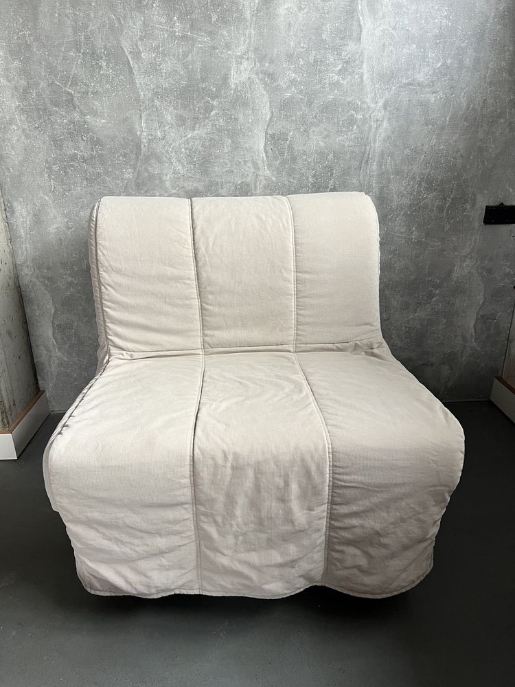 Fotel rozkladany łóżko polowe  Ikea Lycksele beżowy 2 szt