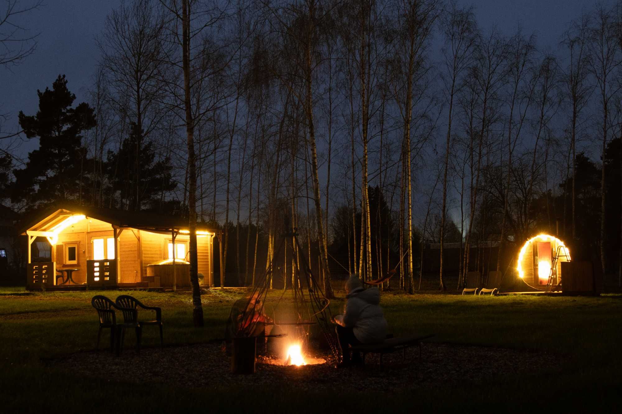 Domek, sauna, balia całoroczny Rokitki- "Adam" - 4 osobowy