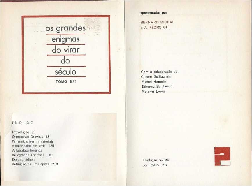 Os Grandes Enigmas do Virar do Século - - - - - 3 X Livros