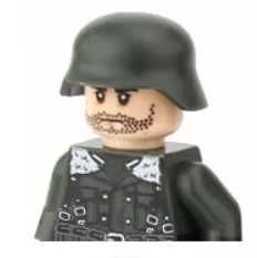 Figurka żołnierza niemieckiego z br. 4 krotny nadruk WW2 komp. z Lego