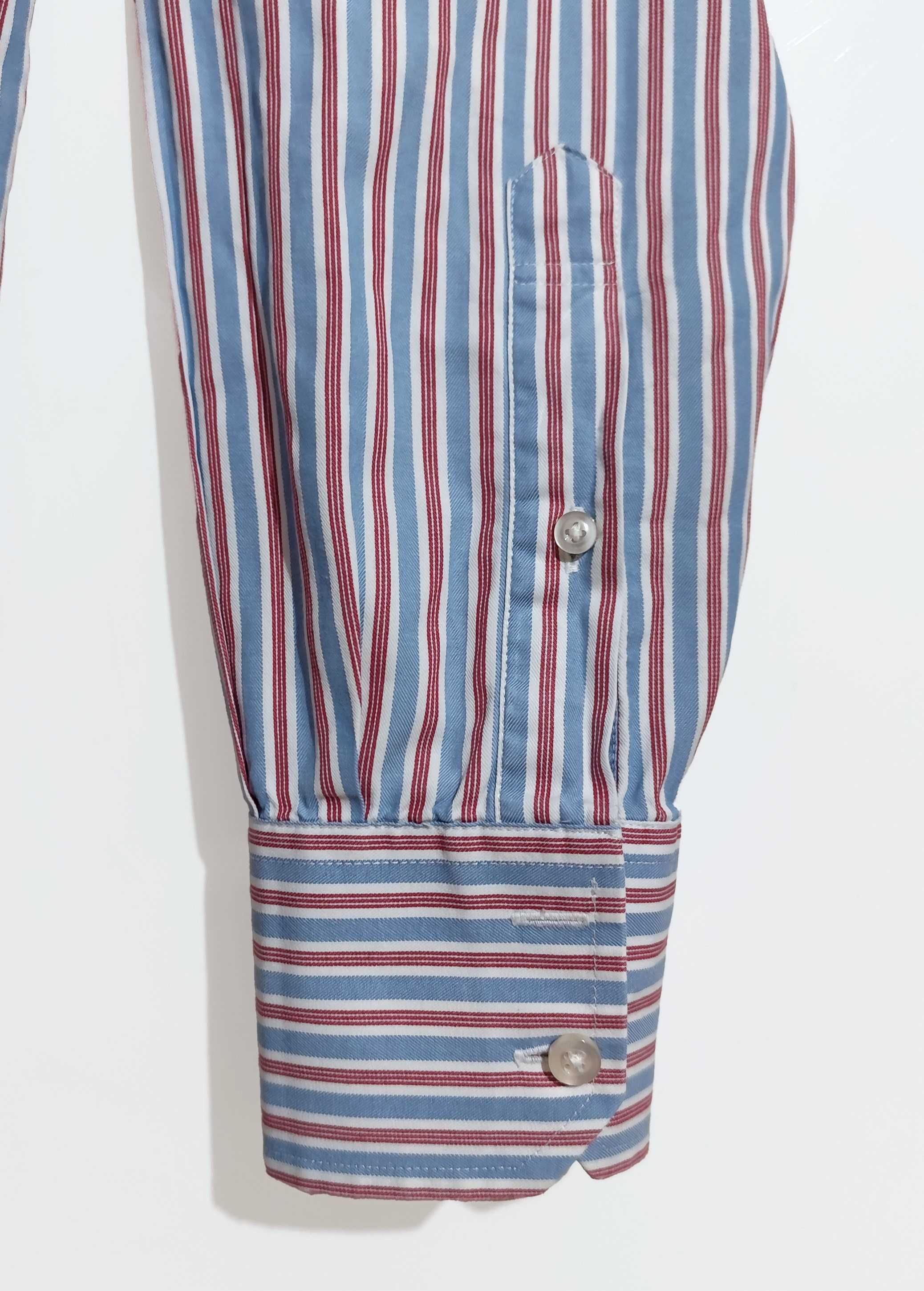 Męska Koszula W Paski Bawełniana Tommy Hilfiger |R. M