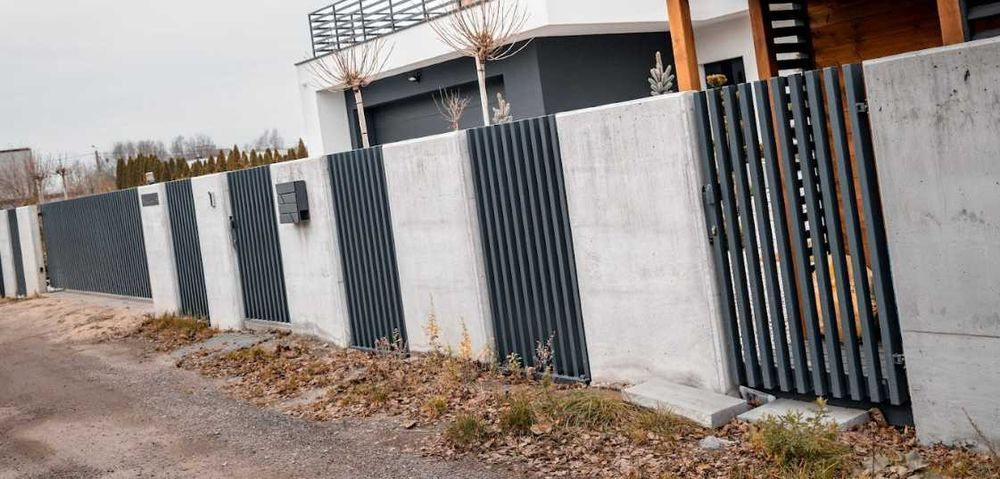 Ogrodzenie grzebieniowe PREMIUM nowoczesna palisada pionowa