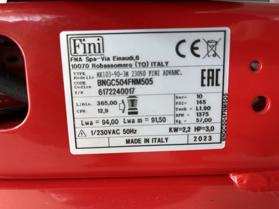 Компресор FINI MK 103-90-3m. З ресивером 100, 150,200 літрів!
