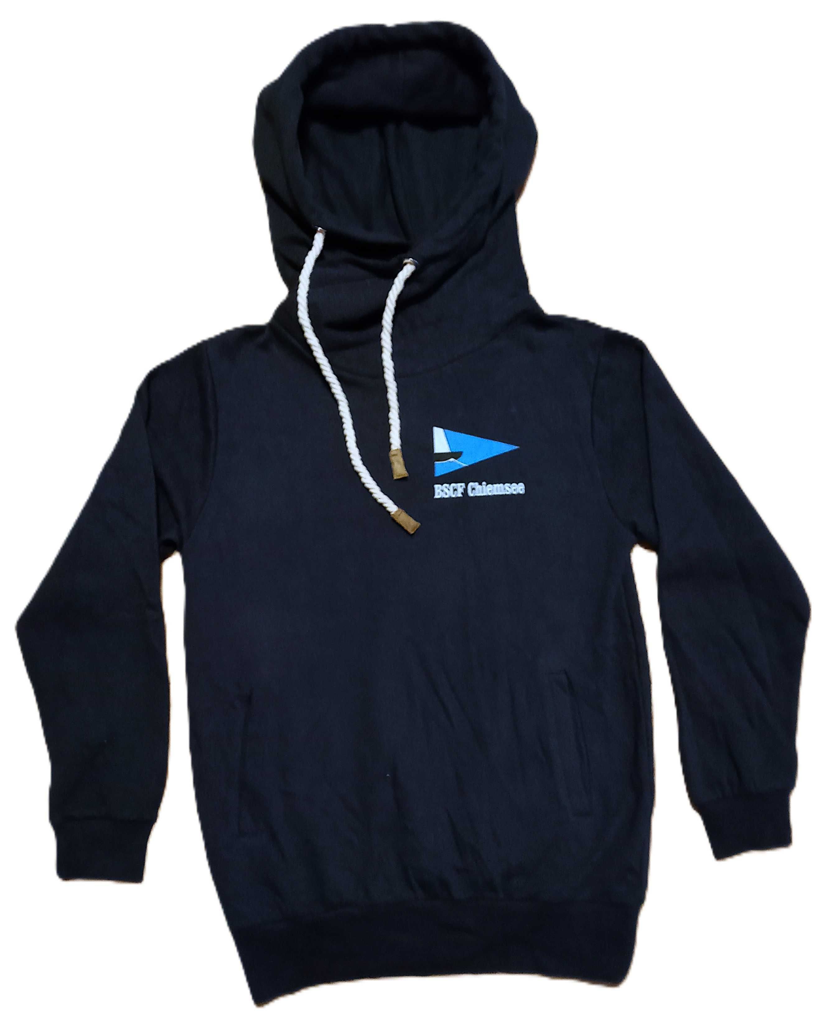 Bluza z kapturem lekko ocieplanna roz S