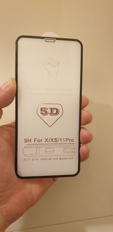 Pelicula de vidro 5D para iPhone X/XS/XS max/XR/11/11 PRO/11 PRO MA