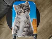 walizka kabinowa podróżna dla dziecka kotek