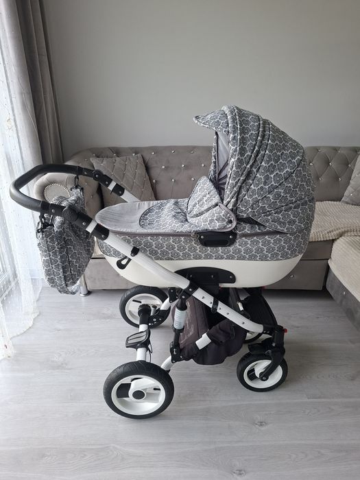 Wozek 3w1 4w1 siwy szary uniwersalny Adbor wysyłka