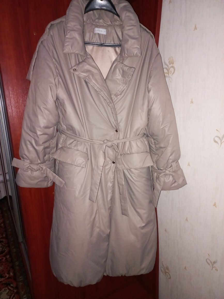 Пальто зимове з плащівки