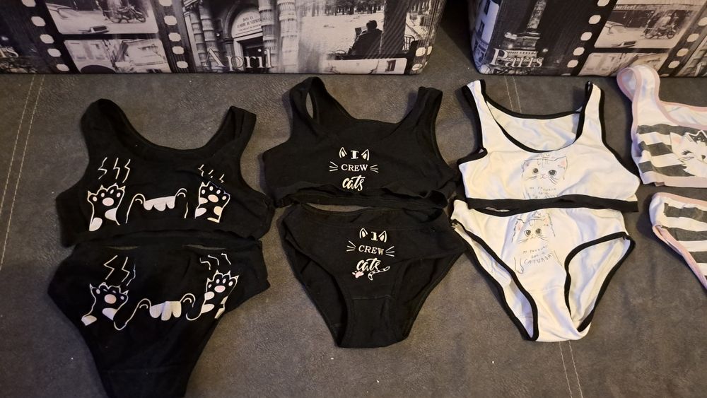 5 Kompletów Bielizny dla dziewczynki roz.140/146