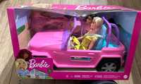 LALKA BARBIE zestaw 2 lalek +auto terenowe Jepp