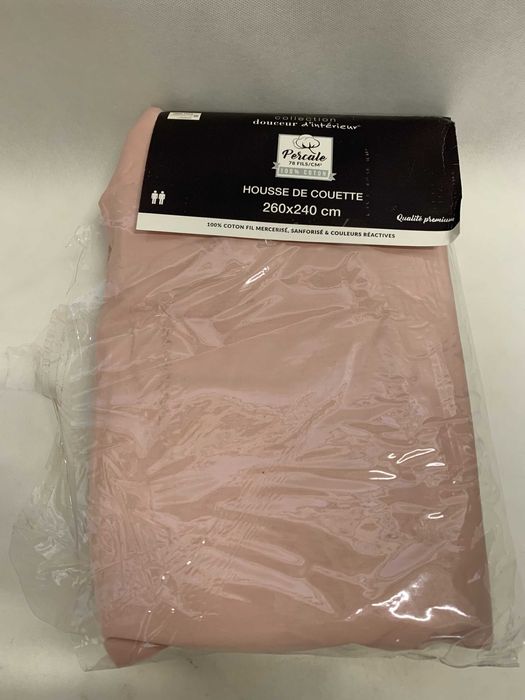 poszwa na kołdrę różowa 260x240 cm poszewka bawełniana