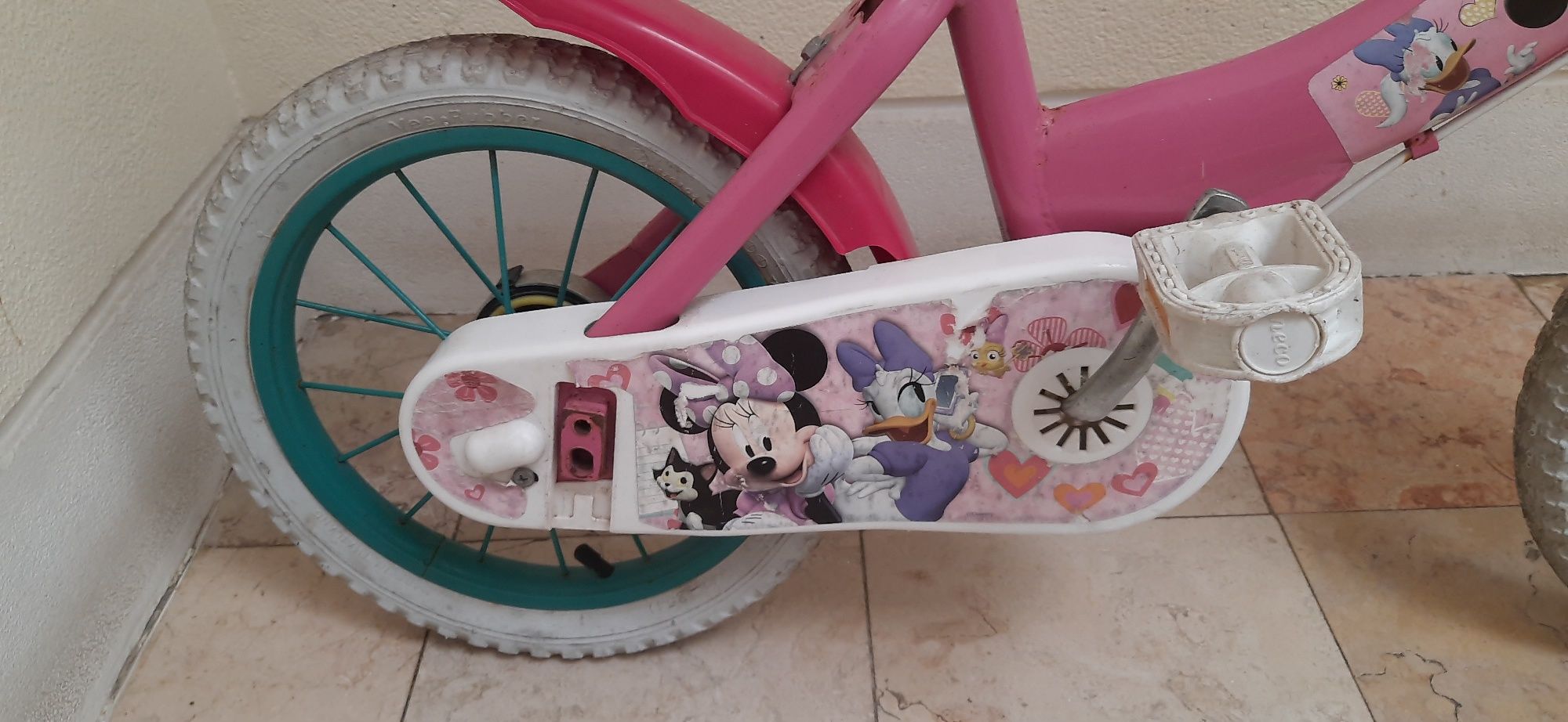 Bicicleta  Minnie de criança dos 4-6 anos roda 14"