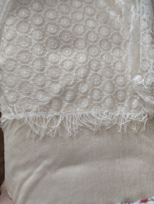 Firany białe 4,5x2,5 m z karniszem + grats