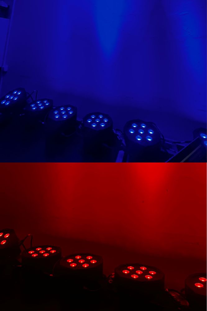 Nowe 12 x Par Led 7x10W RGBW pilot flat