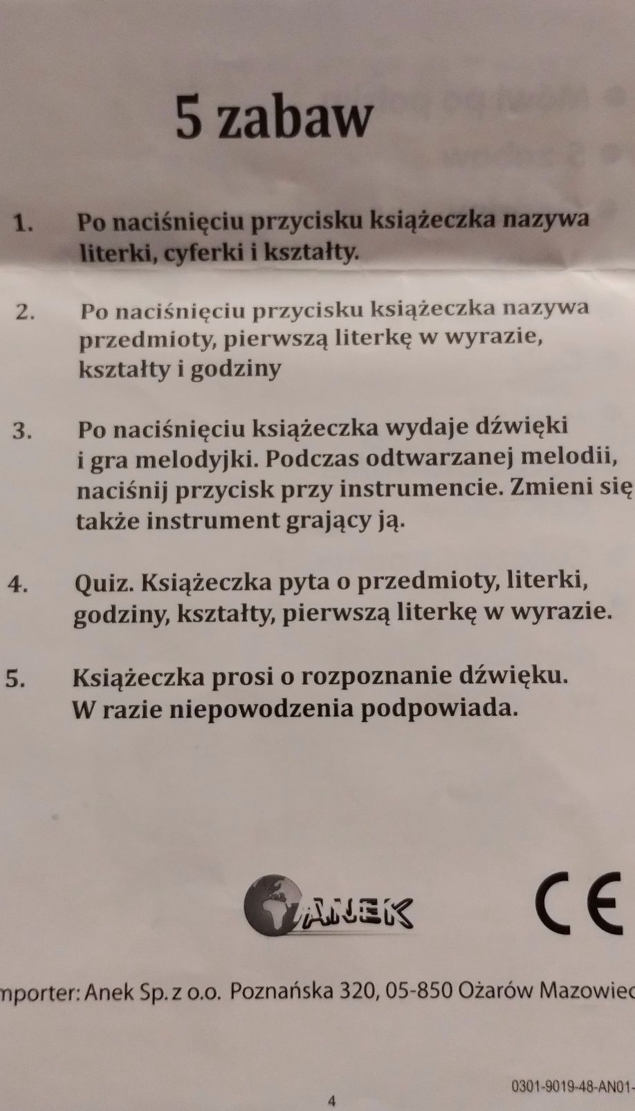 Mówiąca książeczka edukacyjna