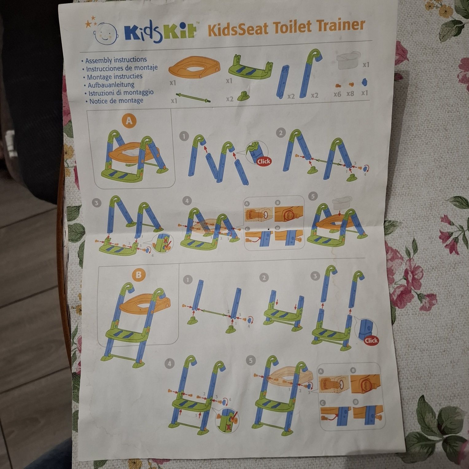 Nakładka do toalety 3w1  dla dzieci