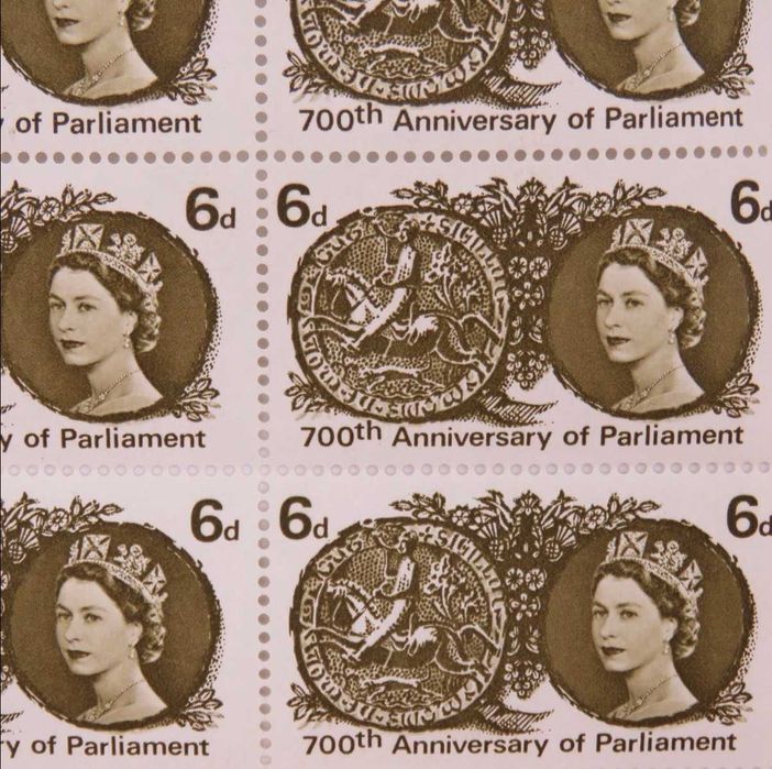 1965 Selos da Grã-Bretanha: Aniversário do Parlamento