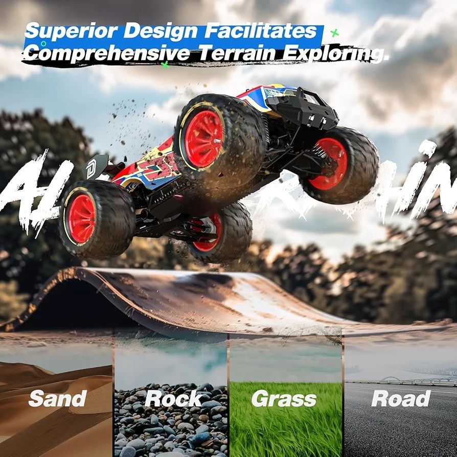DEERC 1/14 RC Auto bezszczotkowe 50km/h 4x4 wodoodporne