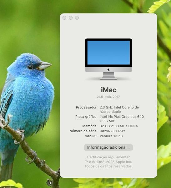 Apple iMac 21.5" 2017 32GB Ram e 2TB SSD - OPORTUNIDADE!