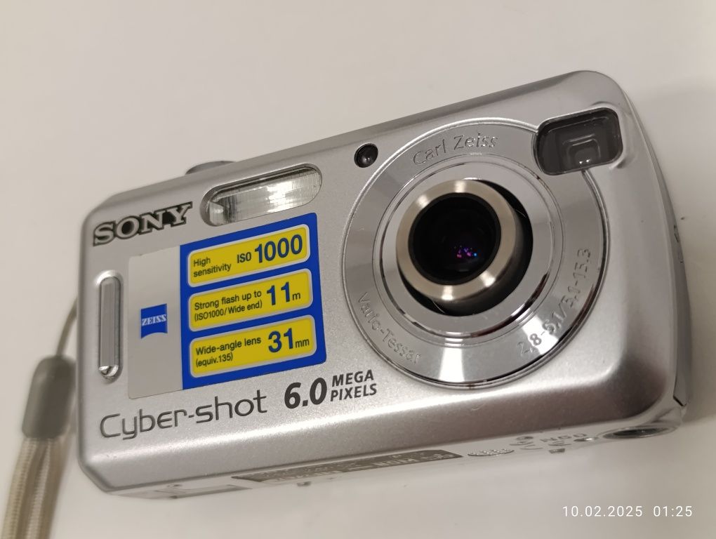 Aparat cyfrowy SONY Cyber-Shot DSC-S600 6mp vintage retro y2k ZEISS CC