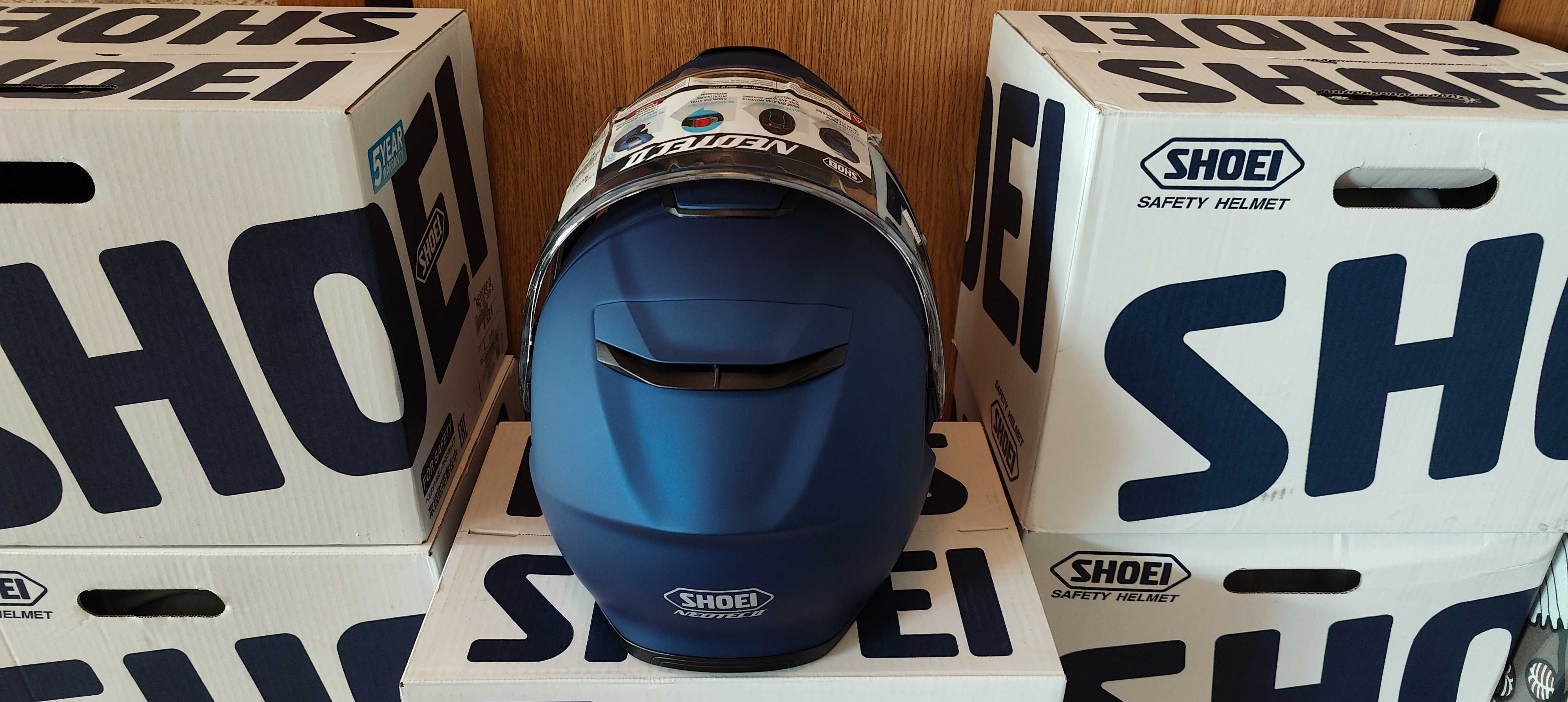 Shoei Neotec II Matt Blue Metallic Modular - tamanho S