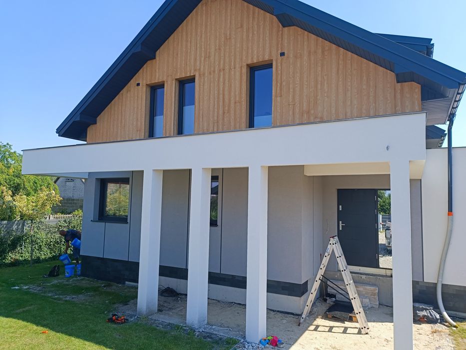 Docieplenia Elewacje budynków.  Wykończenia wnętrz