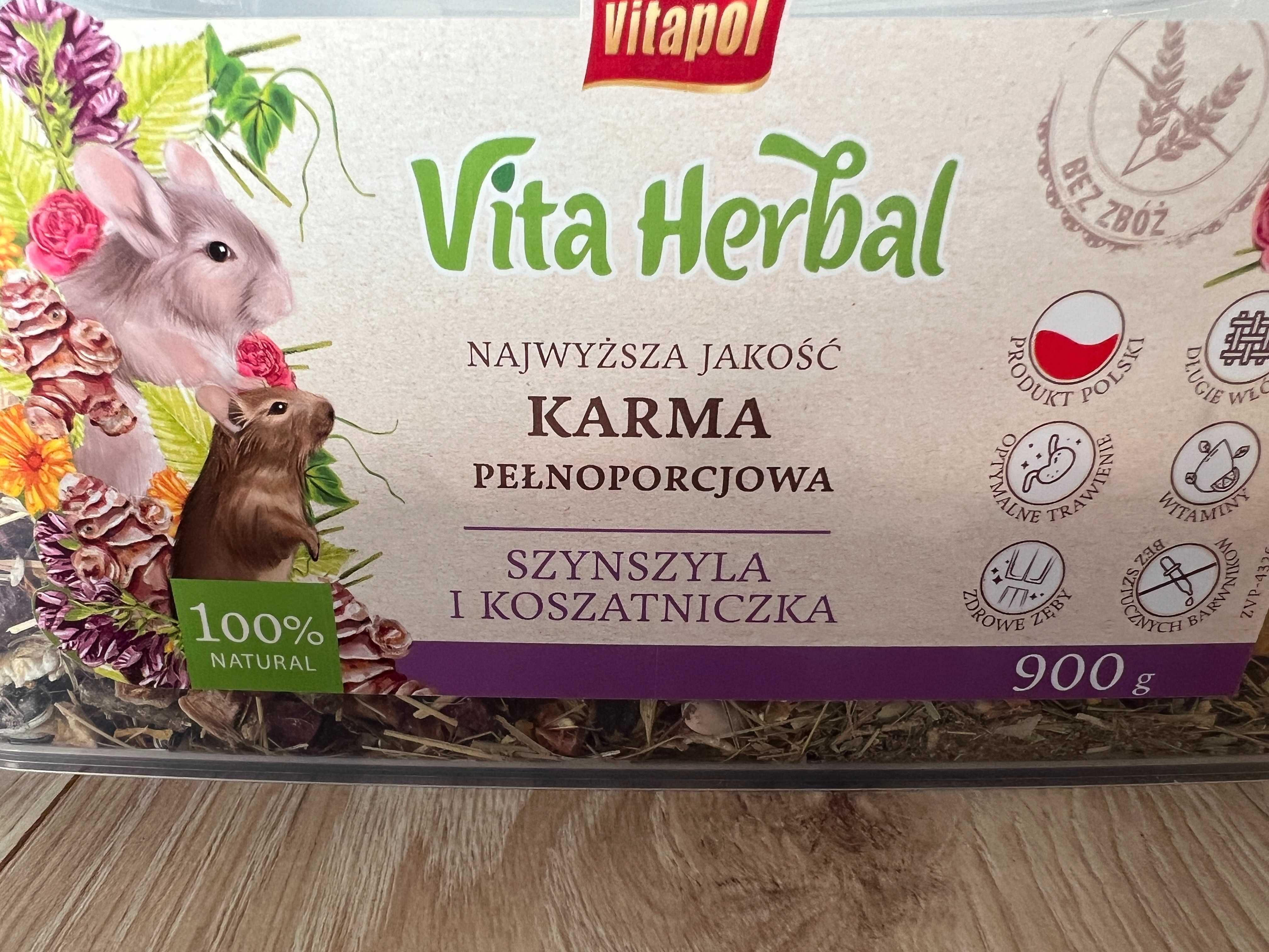 Karma VIta Herbal Vitapol, mieszanka - koszatniczka, szynszyla, 830 g