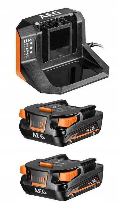 AEG BSB18SBL-202C wkrętarka udar COMPACT 2x2.0Ah