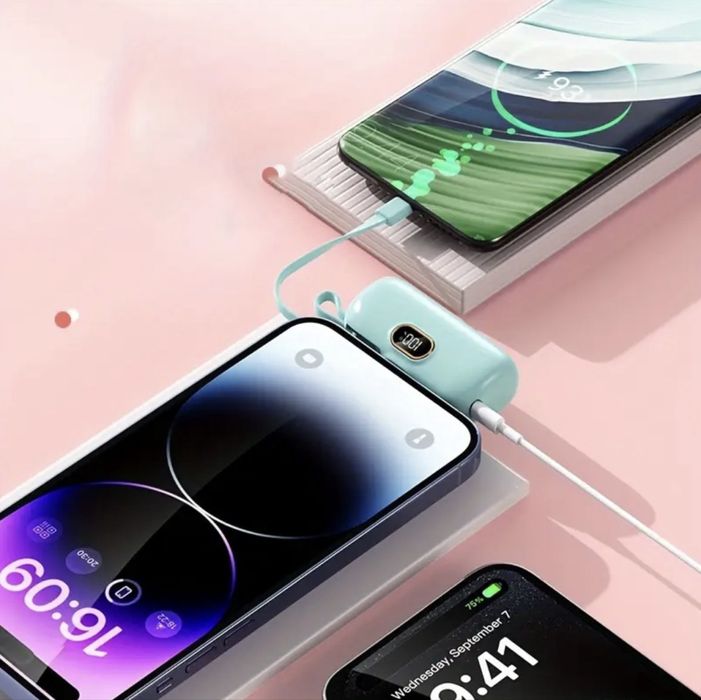 Міні Портативний Павербанк для Iphone / Android 5000 mAh Powerbank