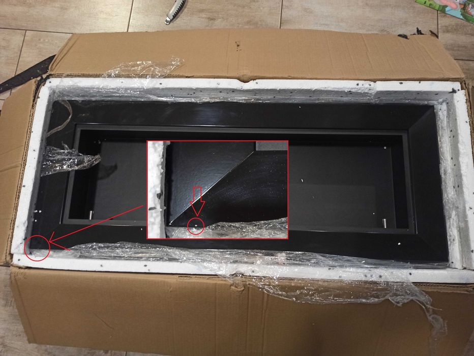 Biokominek kominek InFire Frame 120cm czarny NOWY! Wysyłka!