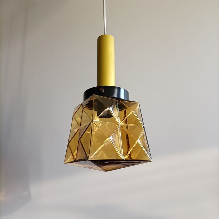 Stara lampa wisząca - PRL, vintage, retro, space age, new look, loft