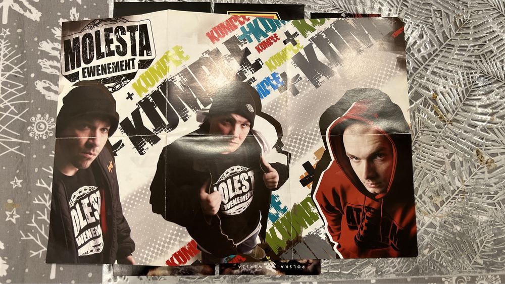 Gadżety Hip Hop Koszulka Plakat Peja Molesta Polska wersja Wlepki Itp.