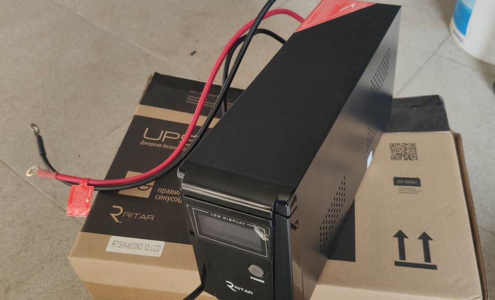 RITAR RTSW-600ND12 LCD ДБЖ для котла безперебійник  УПС инвертор 12 в
