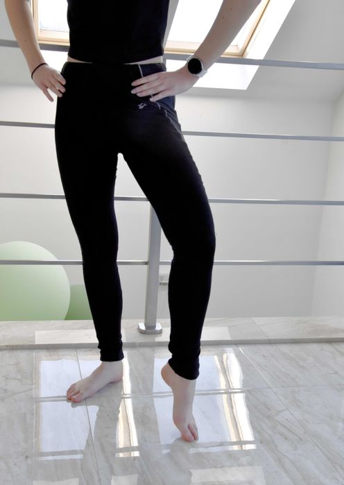 Dresy leginsy TexSport Concept czarne odblaski S 36