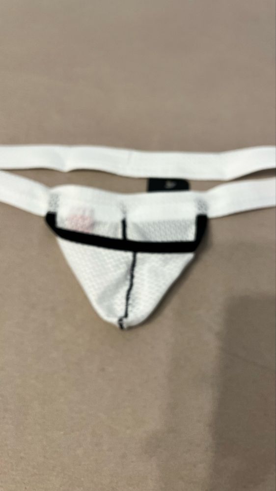 Jockstrap męskie biale pushup push up