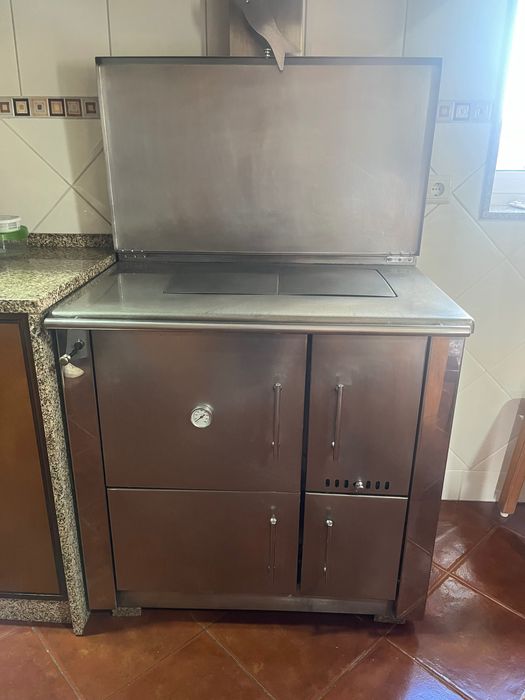 Fogão a lenha em inox