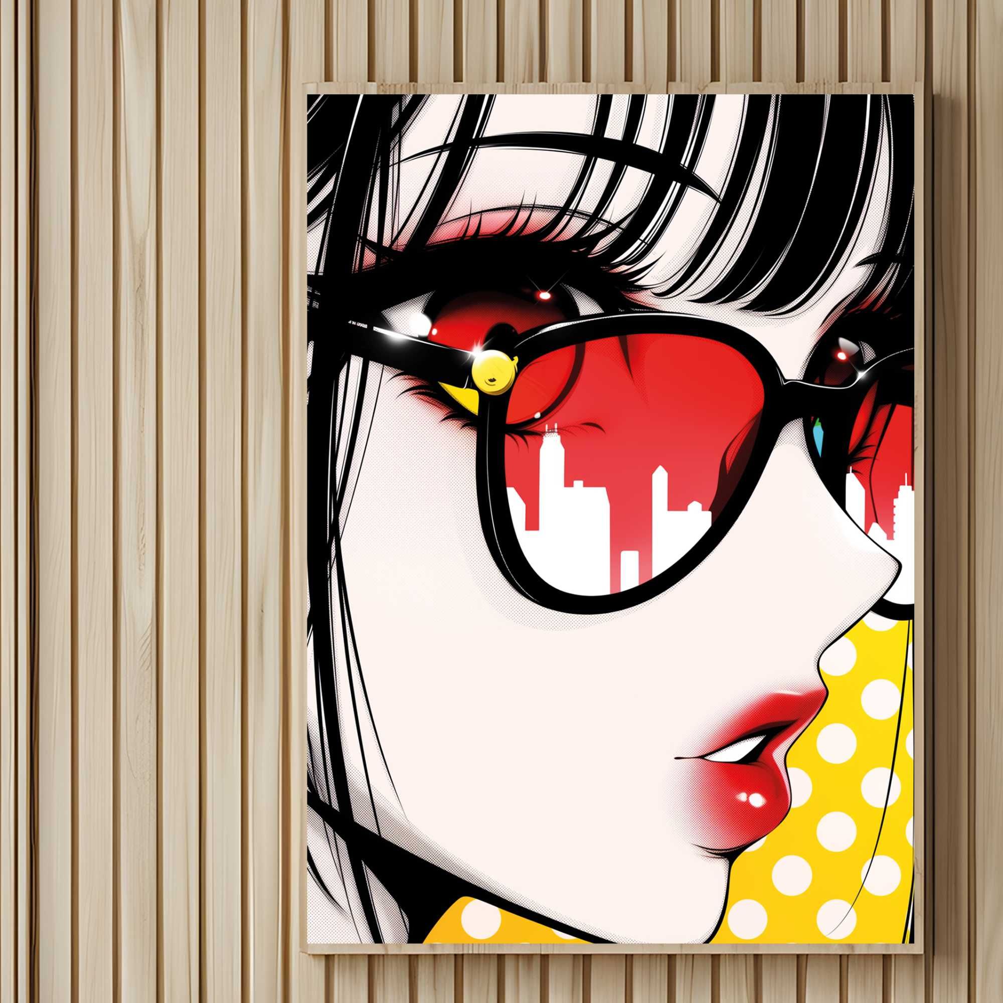 plakat anime manga japoński styl, plakat postać anime styl manga