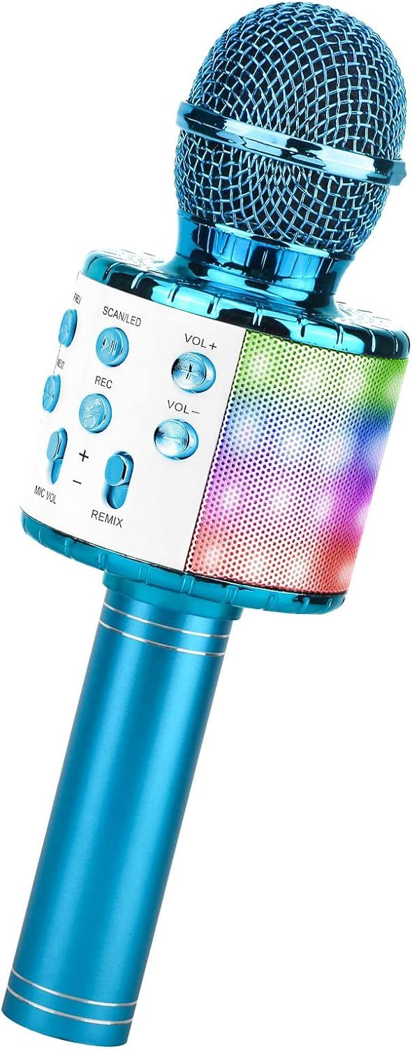 ShinePick, Mikrofon karaoke, 4 w 1, Bluetooth, bezprzewodowy