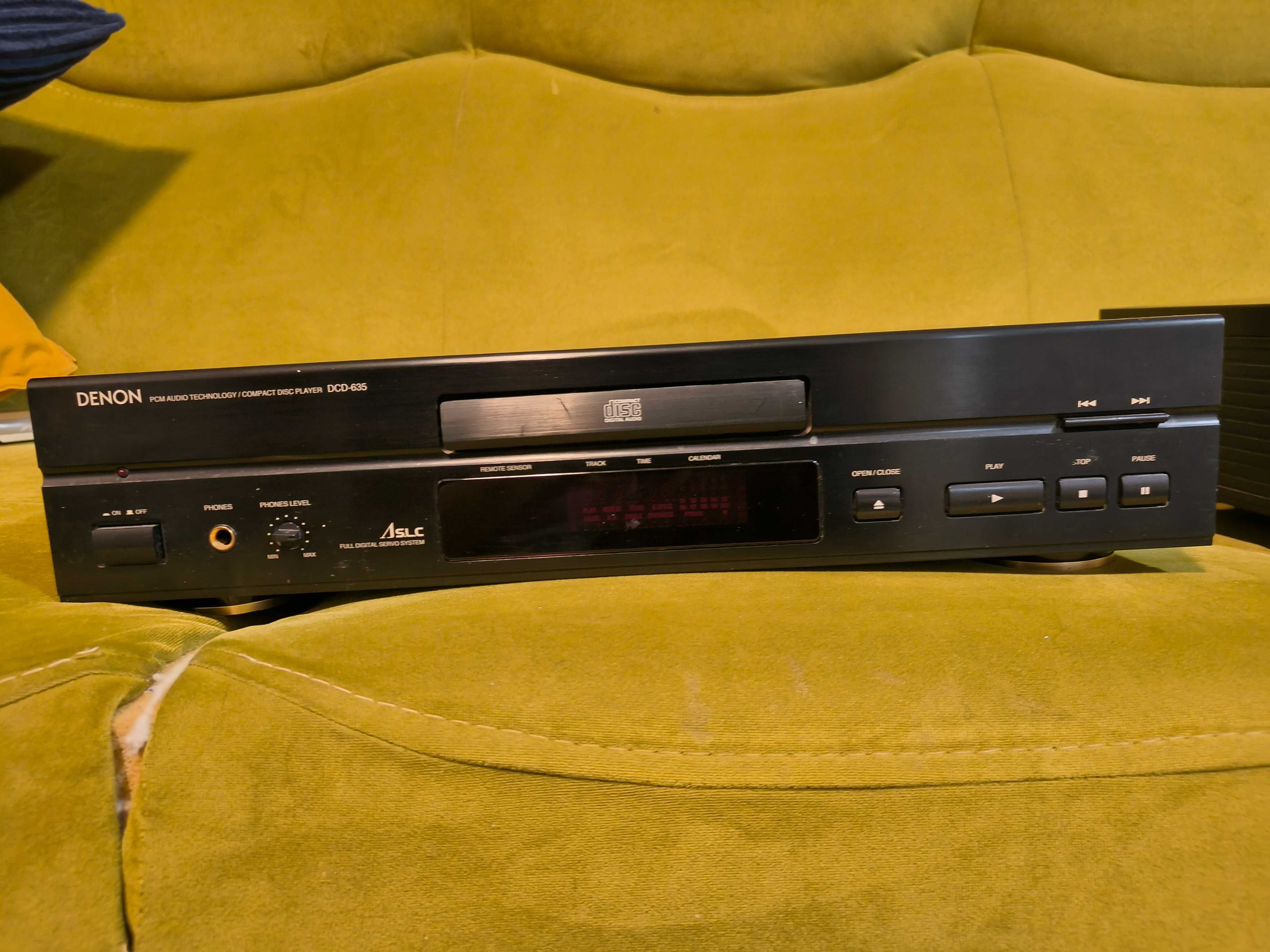 DENON DCD-635 COMPACT DISC PLAYER z oryginalnym pilotem
