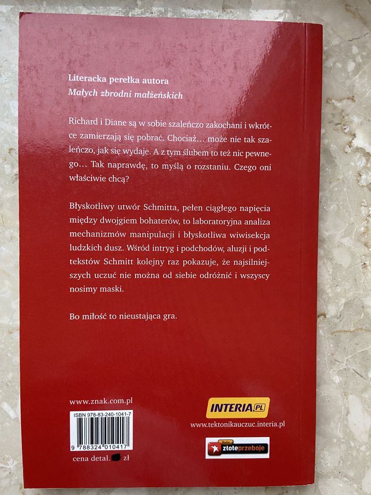 Teknonika uczuć Eric-Emmanuel Schmitt