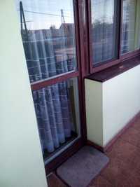 Drewniane drzwi balkonowe