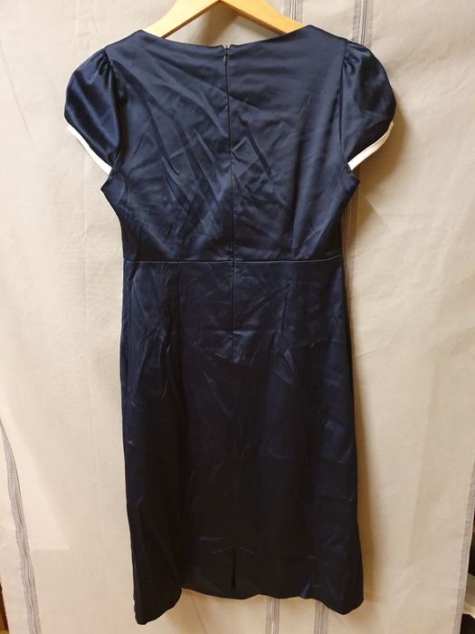 Sukienka ciążowa, elegancka, granatowa, rozm s/36