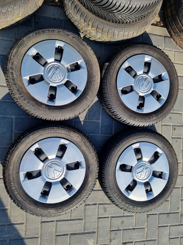 Kola zimowe volkswagen UP skoda Citygo seat Mi 14 4x100 165/70/14