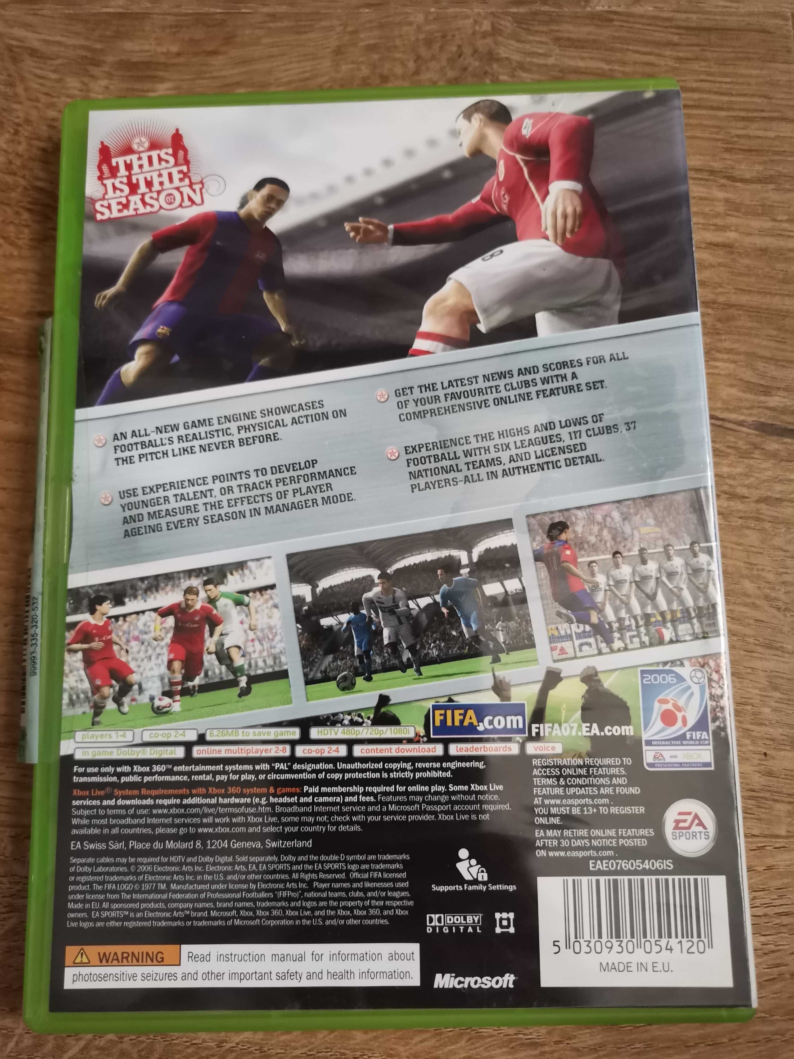 Gra FIFA 07 na konsolę XBOX 360