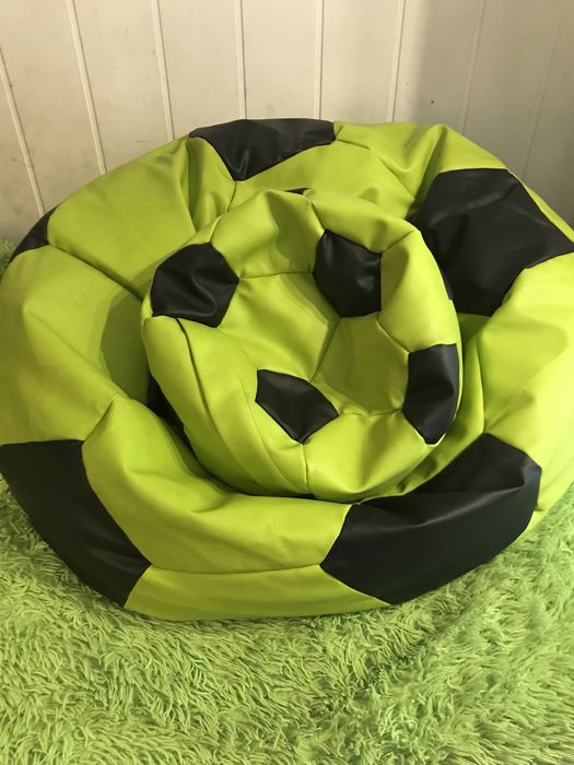 Piłka pufa XXL + mała pufa podnóżek