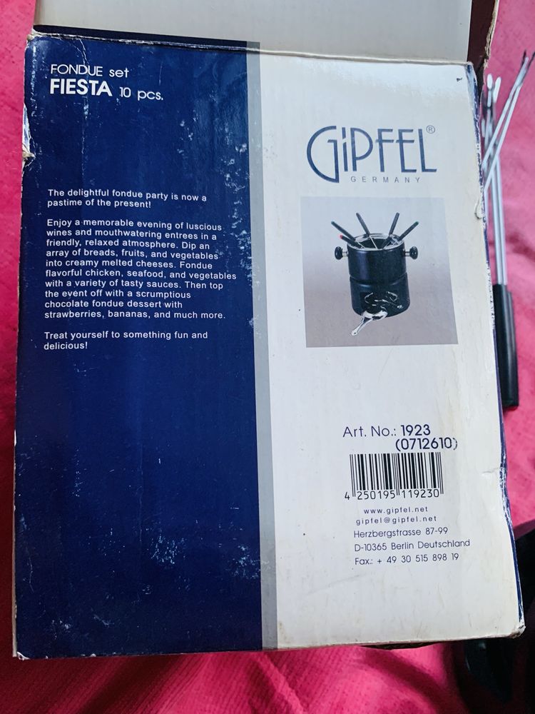Gipfel набор для приготовления фондю