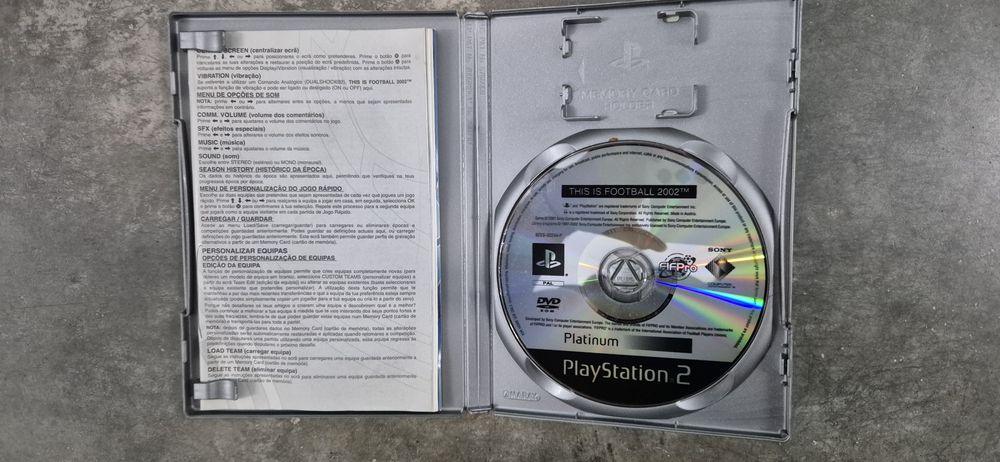Jogo PS2 "Isto é futebol 2002"