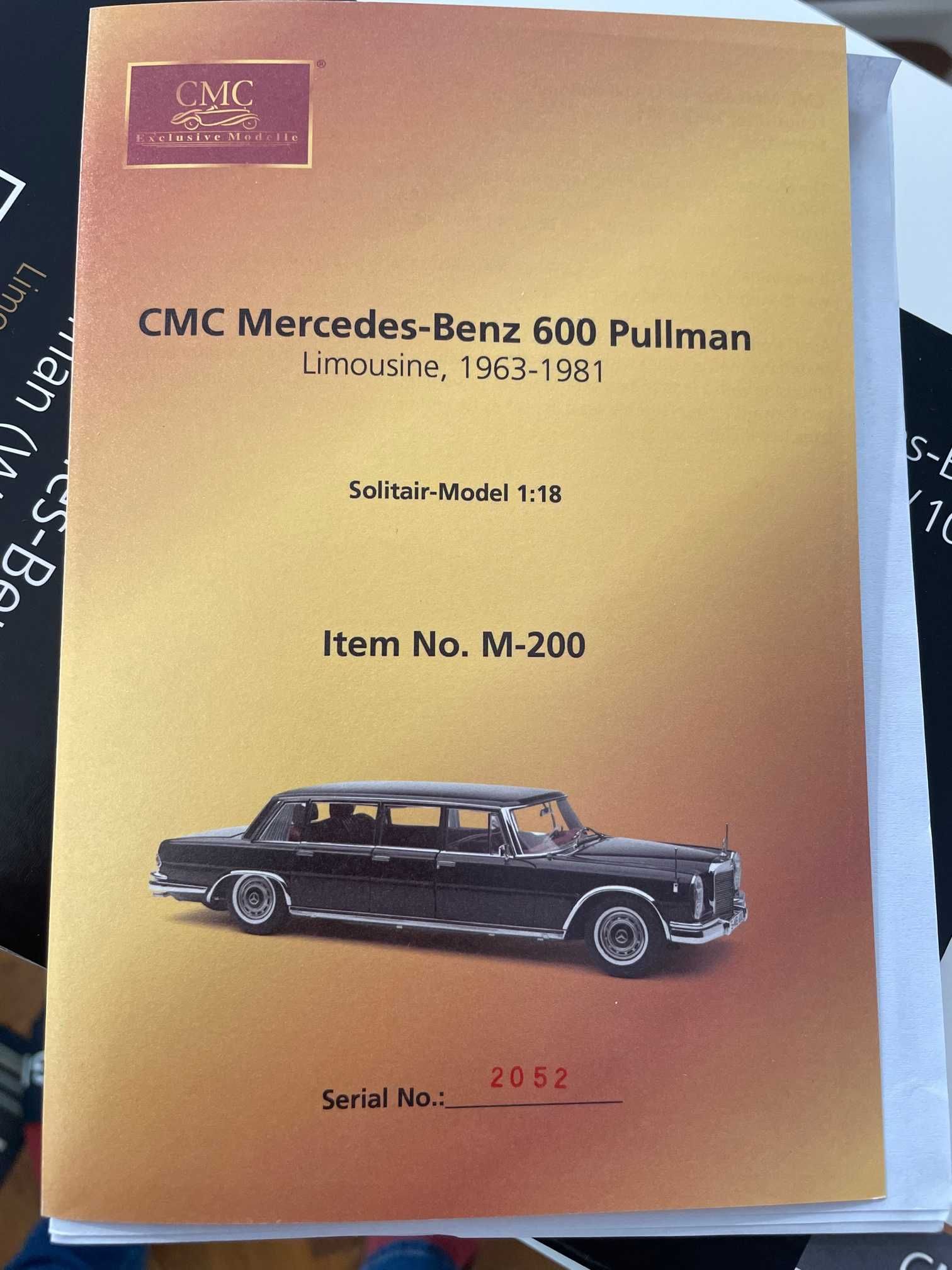 Mercedes-Benz 600 Pullman 1:18 CMC