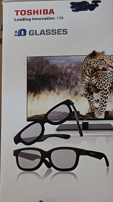 Okulary 3D Toshiba 4 szt. PAKIET RODZINNY