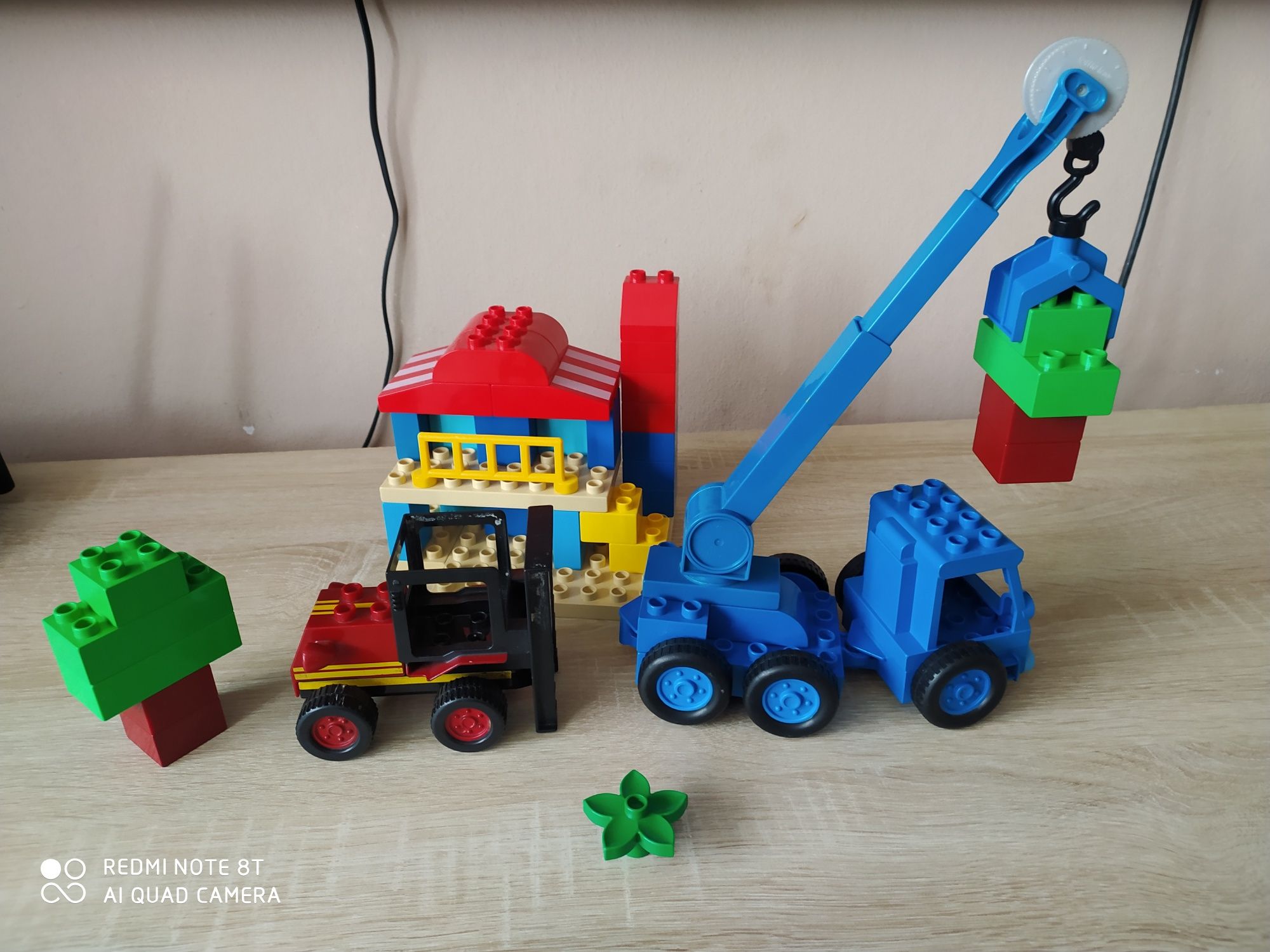 Lego duplo 3597 Bob budowniczy dźwig wózek widlowy